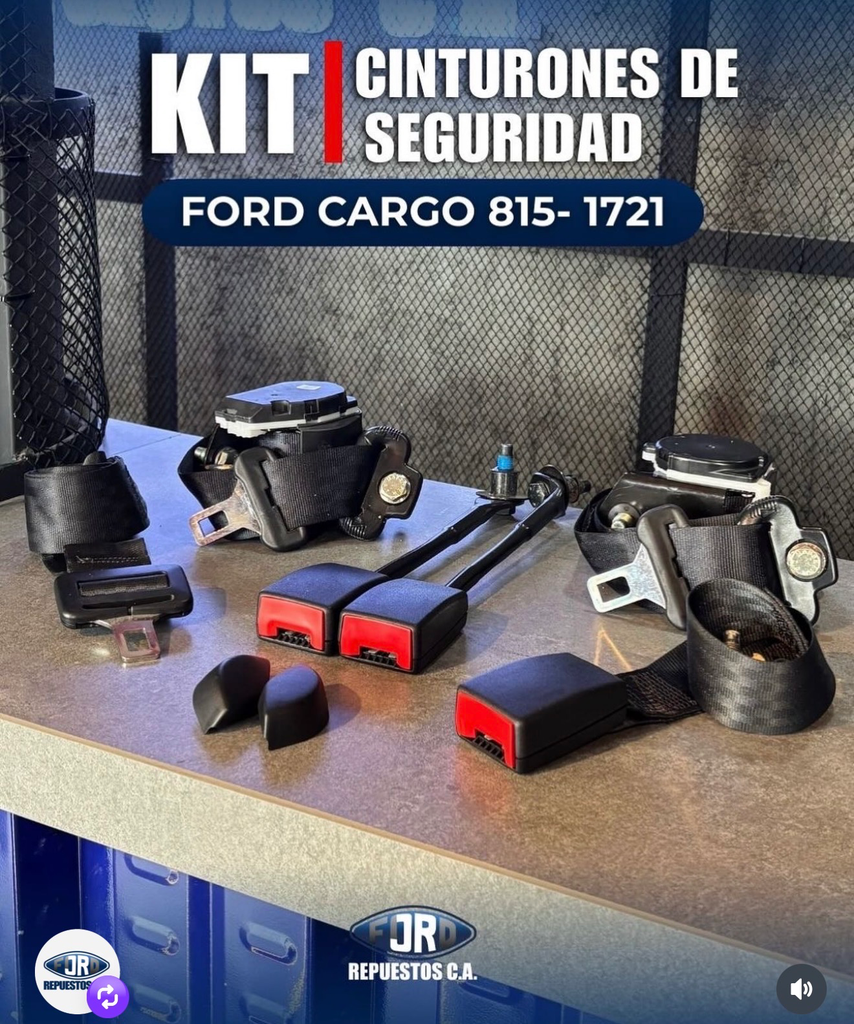KIT DE CINTURONES SE SEGURIDAD FORD CARGO ORIGINALES FORD