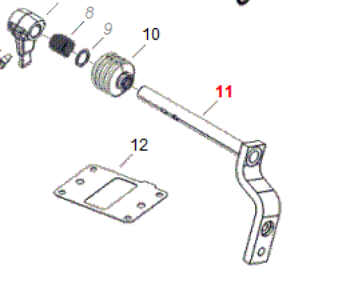 [A-5257] EJE DE SELECTOR DE VELOCIDAD CAJA CARGO 1721 